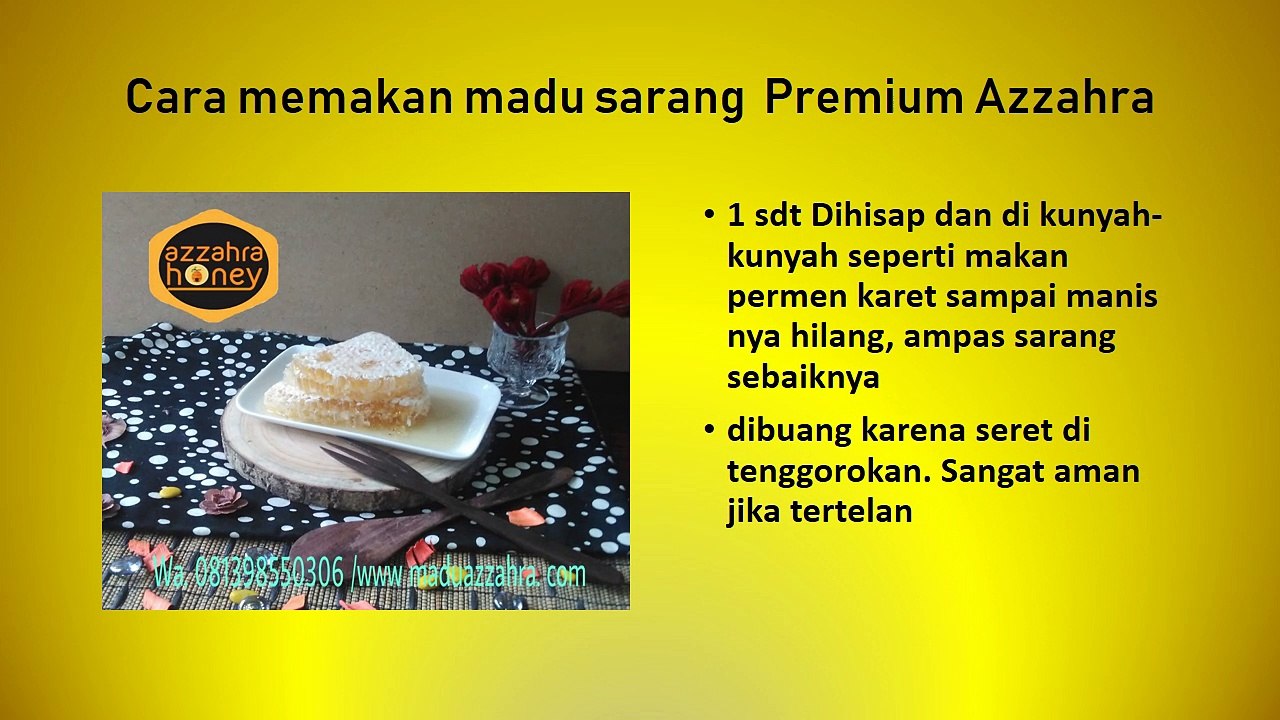 Garansi Uang Kembali, WA +62 813-9855-0306, Madu dan sarang