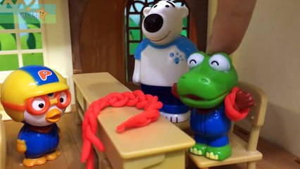 학교괴담!! 패티가 사라졌다?! 미스테리 위험한 [죽음의 주술] 무서운이야기_뽀로로 상황극 인형놀이 pororo toy animation ポロロ 애니킹