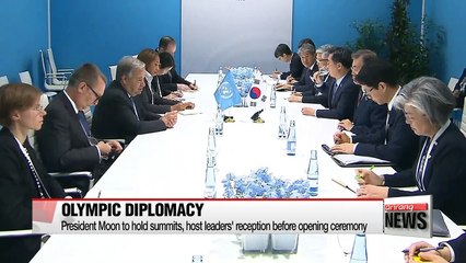 President Moon's Olympic diplomacy continues on D-Day for PyeongChang Games