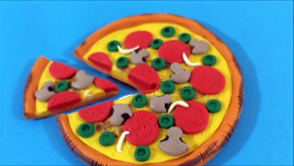 COMO HACER UNA PIZZA DE PLASTILINA FACIL ✅ MI MUNDO DE PLASTILINA