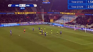 Club Brugge [1]-1 Standard Liège ([2]-5 on agg.) — Hans Vanaken 31' (perfect long-range free-kick)