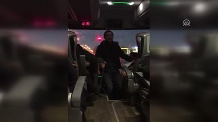 Otobüs Şoförlerinin Kural İhlalleri "Yolcu" Polislere Takıldı