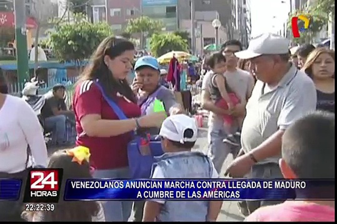 Venezolanos anuncian marcha contra llegada de Maduro a Cumbre de las Américas