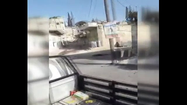 Raco´da çarşıya saldıran PKK/YPG'liler namlusunu görünce böyle kaçtı