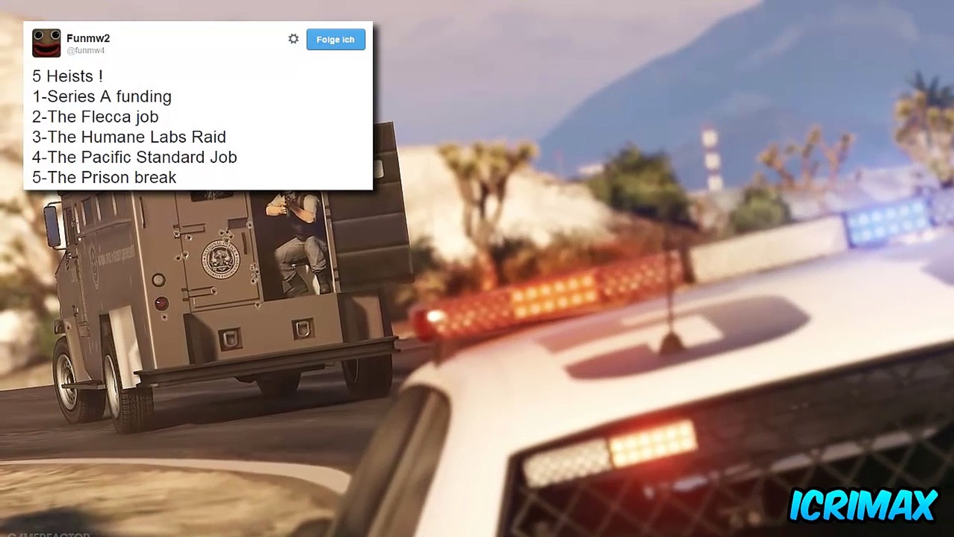 Gta 5 Alle Bankuberfall Missionen Prison Break Humane Labs