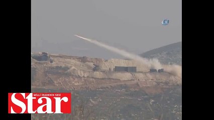 Terör hedefleri çok namlulu roketatarlarla vuruldu