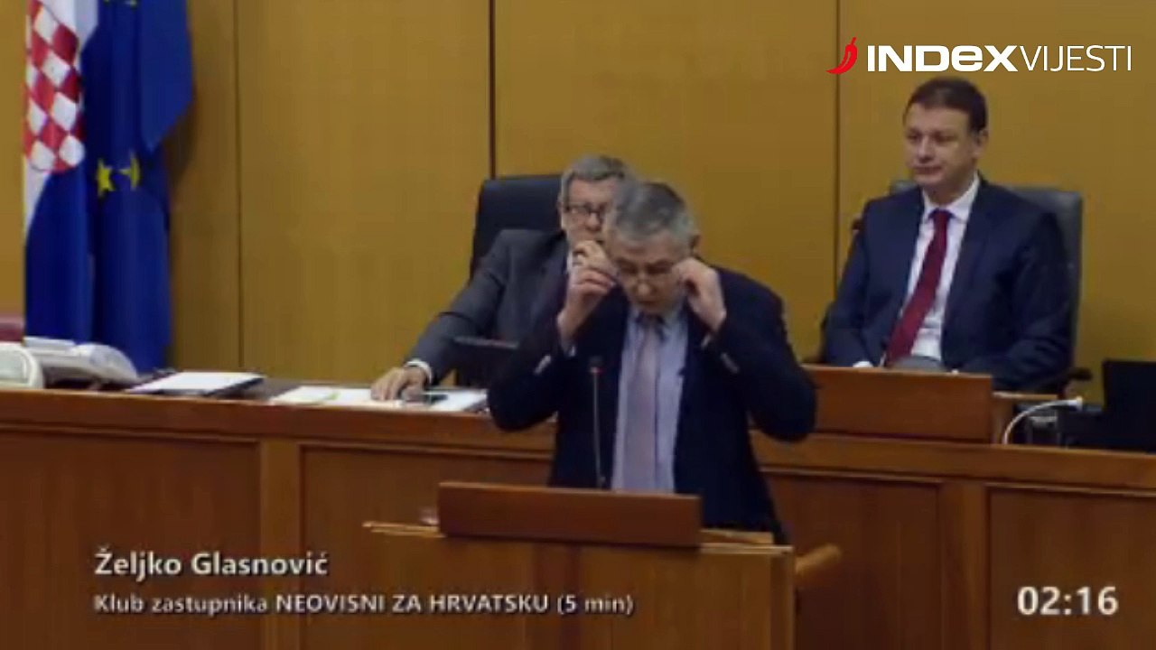 Glasnović lupeta u Saboru