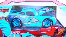 DISNEY CARS DINOCO LIGHTNING MCQUEEN THE KING PISTON CUP RACE HAULER HUGE DIECAST CAR TOY COLLECTION