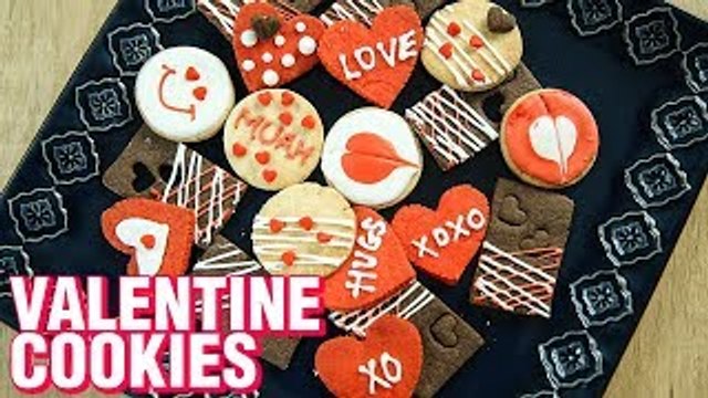 Valentine's Cookies Recipe | How To Decorate Cookies For Valentine's Day | Cookies Recipe | Varun