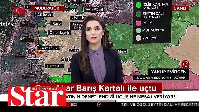 Genelkurmay Başkanı Org. Akar, havadan Zeytin Dalı Harekatı�nı denetledi