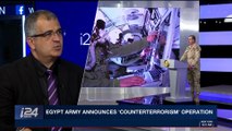 i24NEWS DESK | Egypt army targets 'terrorist' positions in Sinai | Friday, February 9th 2018