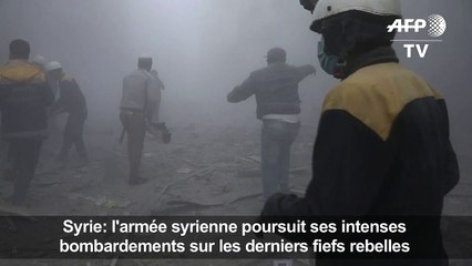 Syrie: l'armée bombarde un fief rebelle, plus de 220 civils tués