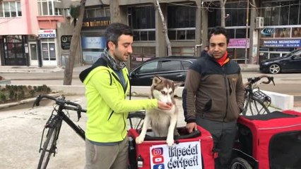 İki Pedal Dört Pati" Sloganıyla Yola Çıktılar