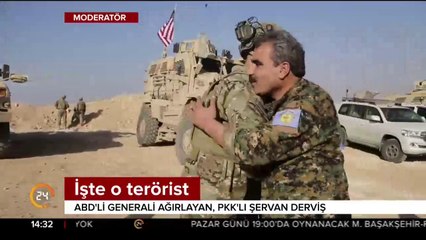 İşte Münbiç'i ziyaret eden ABD'li komutanı karşılayan PKK/PYG sözcüsü