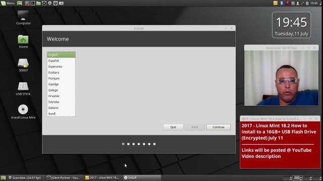 2017 - Portable Operating System - How to install Linux Mint 18/2/3 to a 16GB+ USB Flash Drive (Encrypted) - July 11