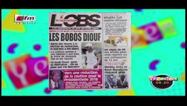 RUBRIQUE REVUE DES TITRES avec MAME BIRAM DIOUF dans Yeewu Leen du 09 Février 2018
