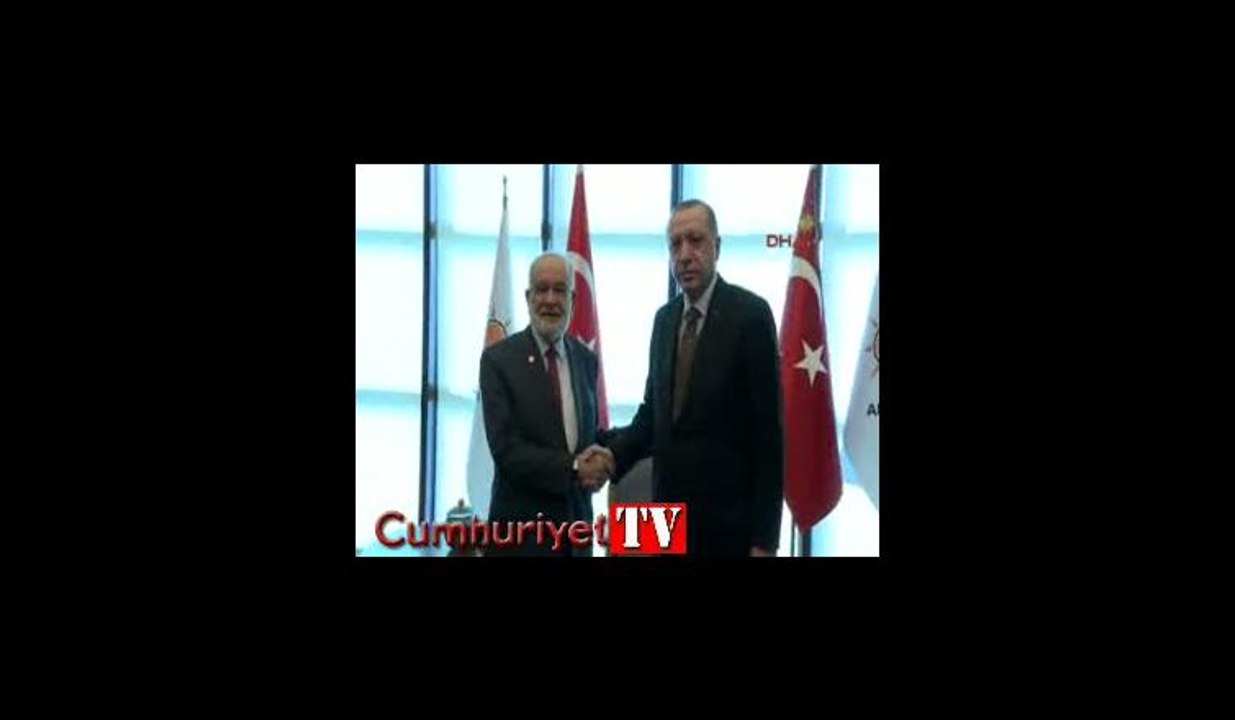 Erdoğan, Saadet Partisi Genel Başkanı Karamollaoğlu'nu kabul etti