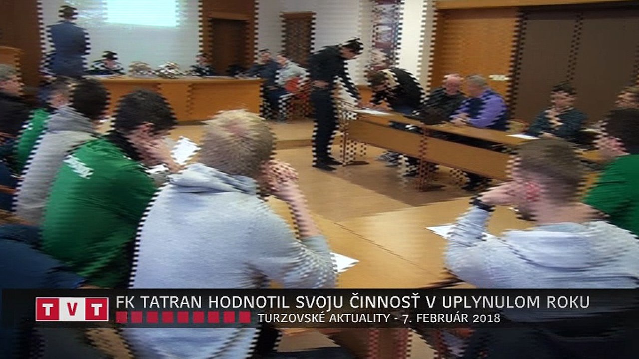 FK TATRAN HODNOTIL SVOJU ČINNOSŤ V UPLYNULOM ROKU