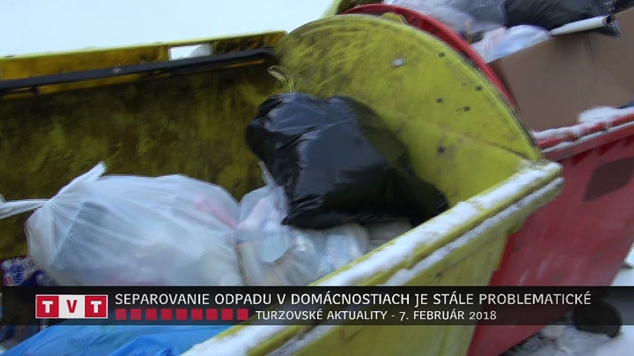 SEPAROVANIE ODPADU V DOMÁCNOSTIACH JE STÁLE PROBLEMATICKÉ