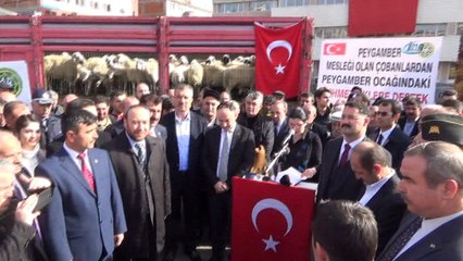 Kırıkkaleli koyun yetiştiricilerinden Zeytin Dalı’na destek