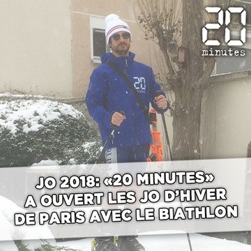 JO 2018: «20Minutes» a ouvert les JO d’hiver de Paris avec le biathlon