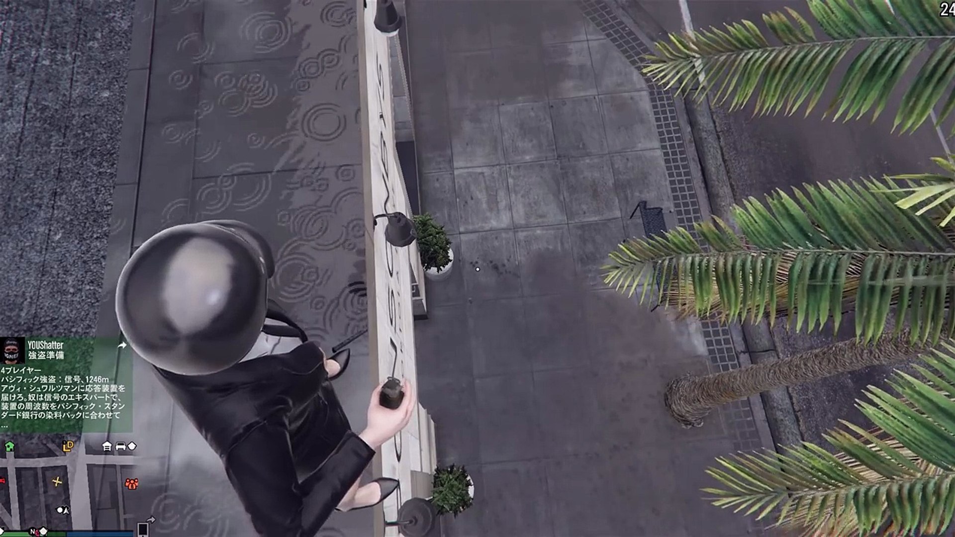 Gta5 平和ボケした野良の車にこっそり粘着爆弾仕掛けて乗ったところを