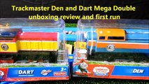 Trackmaster Den and Dart Mega double unboxing review and first runs