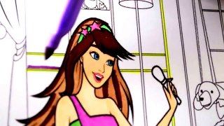 Rock N Royals Disney Barbie Coloring Page Fun for kids to learn Art with kids songs