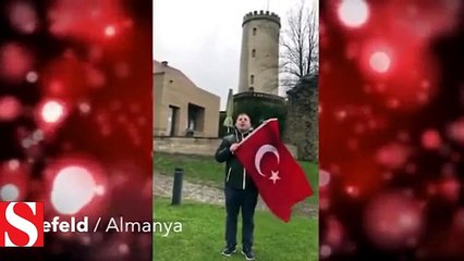 Avrupalı Türk gençlerinden Zeytin Dalı Harekatı�na destek