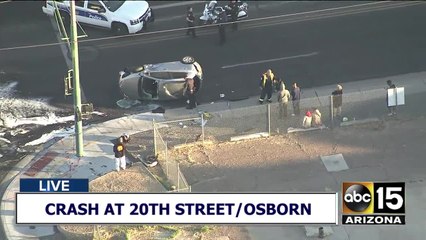 Serious crash at 20th Street and Osborn