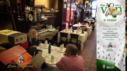 CENA SOLIDARIA A FAVOR DEL CANCER EN EL RESTAURANTE CASA PACA