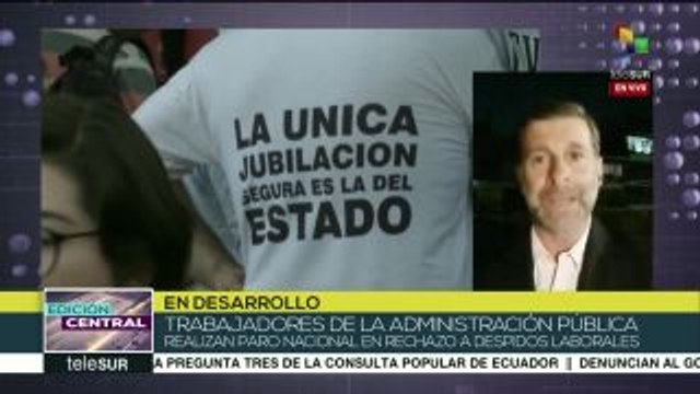 Argentina: trabajadores públicos siguen exigiendo cese a los despidos