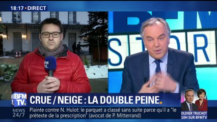 Crue et neige: la double peine à Villeneuve-Saint-Georges