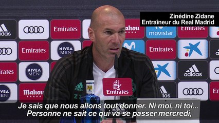Real Madrid/PSG: "Nous connaissons nos forces", déclare Zidane