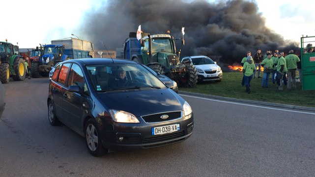 Les agriculteurs en colere a saint-gilles-croix-de-vie