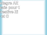 Etui aspect cuir rose  clavier intégré AZERTY français pour tablettes Creative Ziio 10