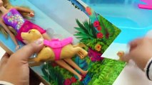 Twins Barbie Doll Pool Party Weekend Routine Barbie Bathroom Bedroom