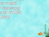 DURAGADGET Etui aspect cuir noir rotatif à 360 pour Samsung Galaxy Note 80 GTN5110 et