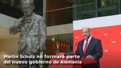 Schulz cede a las críticas y no será ministro de Exteriores de Merkel