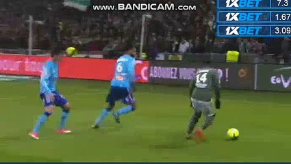 Robert Beric Goal  Etienne 2-2 Marseille 09.02.2018