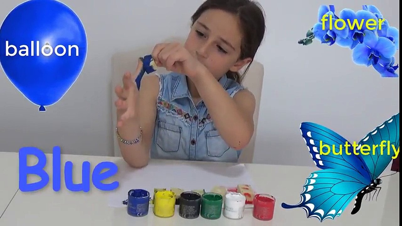 Parmak Boyası ile İngilizce  Renkleri Öğren | Finger Family Song  Nursery Rhymes