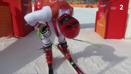 JO 2018 : La manche d'entrainement de Marcel Hirscher.