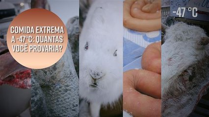 Comida exótica a -47°C: quantas você provaria?