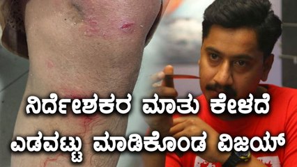 ಕ್ಷಣ ಮಾತ್ರದಲ್ಲೇ ಅಪಾಯದಿಂದ ಪಾರಾದ ಸಂಚಾರಿ ವಿಜಯ್  | Filmibeat Kannada