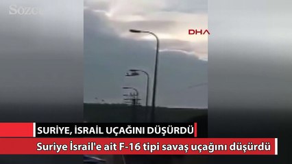 Suriye İsrail jetini düşürdü!