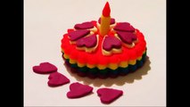 Play Doh Rainbow Cake! Playdough Video for Kids - Montaña de Pasteles Torta de Cumpleaños