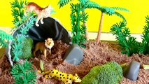 Mini Jungle -Learn Names And Sounds of Wild Animals and Sea Animals With Toys/Fun Preschool Kids