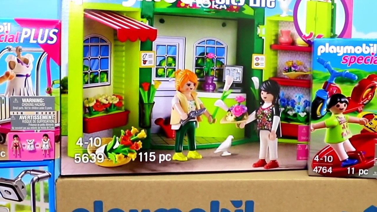 Playmobil City life! Formal Wedding, Birthday Party, Dentist, City Hall, Flower Shop and More!