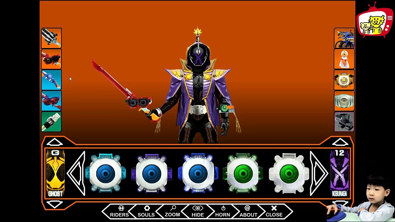 가면라이더 고스트 레전드 아이콘[나폴레옹 네크롬 갈릴레오 콜럼버스 세익스피어 가면라이더 고스트] 가면라이더 고스트 게임 2탄 [타이거토이 TV]