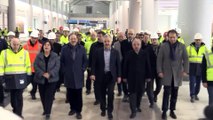 Bakan Arslan,  İstanbul Yeni Havalimanı inşaatında incelemelerde bulundu - İSTANBUL